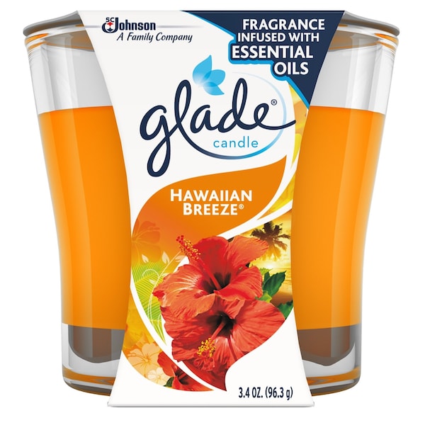 Glade Glade Orange Hawaiian Breeze Scent Jar Air Freshener Candle 3.4 oz 76956 - main